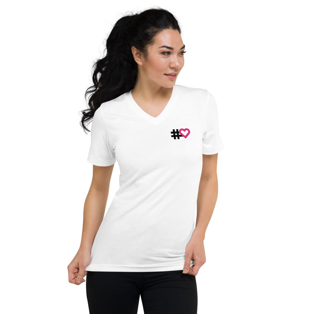 Building a Civilization of Love Unisex Short Sleeve V-Neck T-Shirt