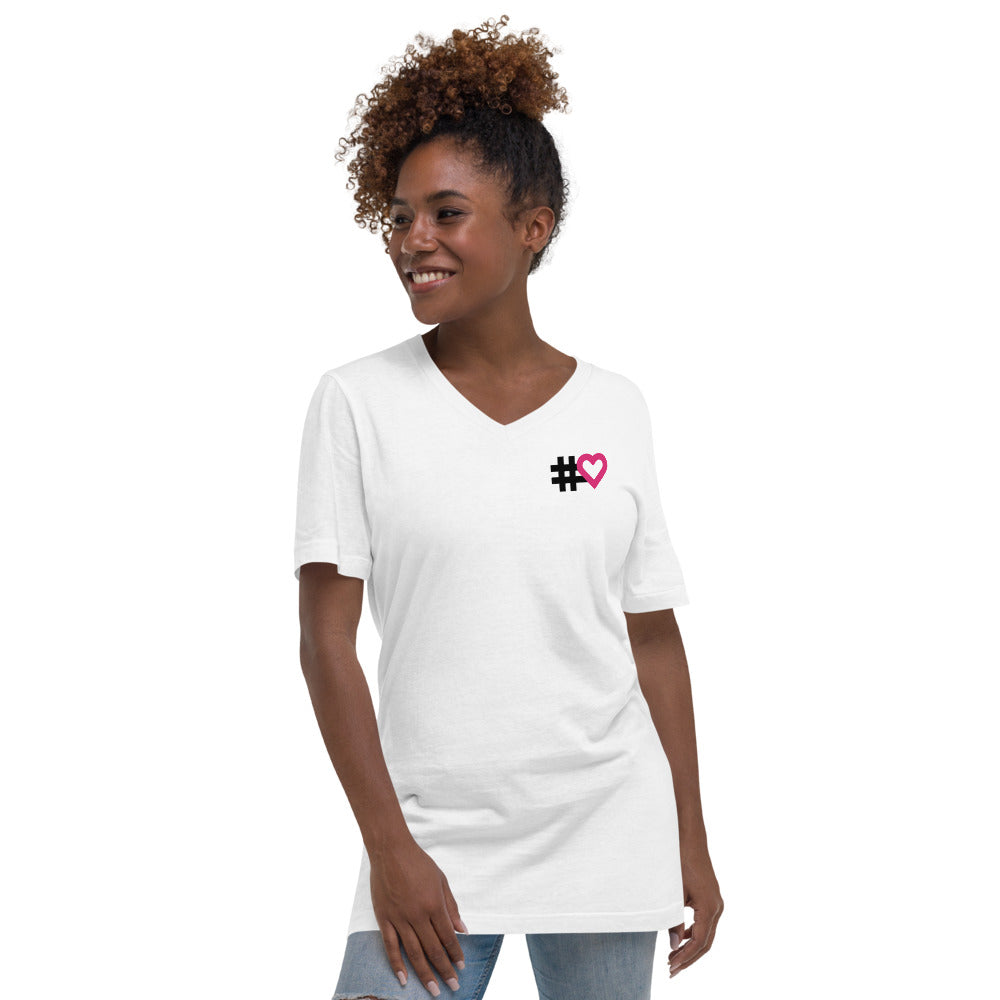Building a Civilization of Love Unisex Short Sleeve V-Neck T-Shirt